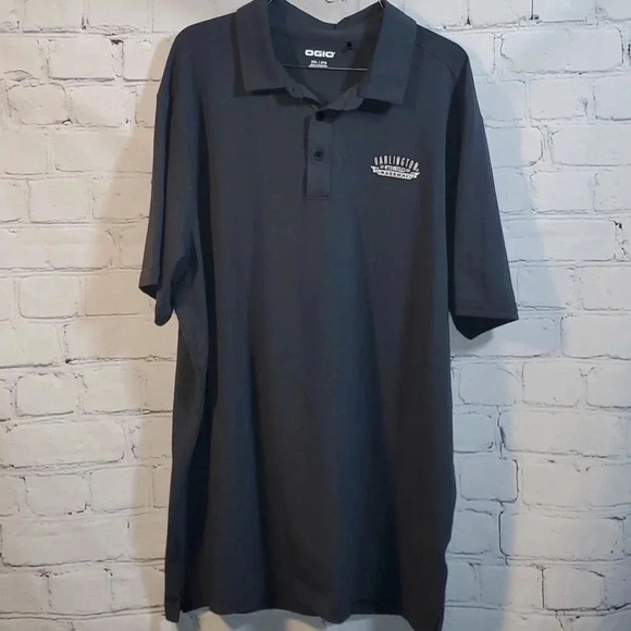 Ogio Polo Shirt Darlington Raceway Logo Gray Mens Size 2XL - Picture 1 of 7